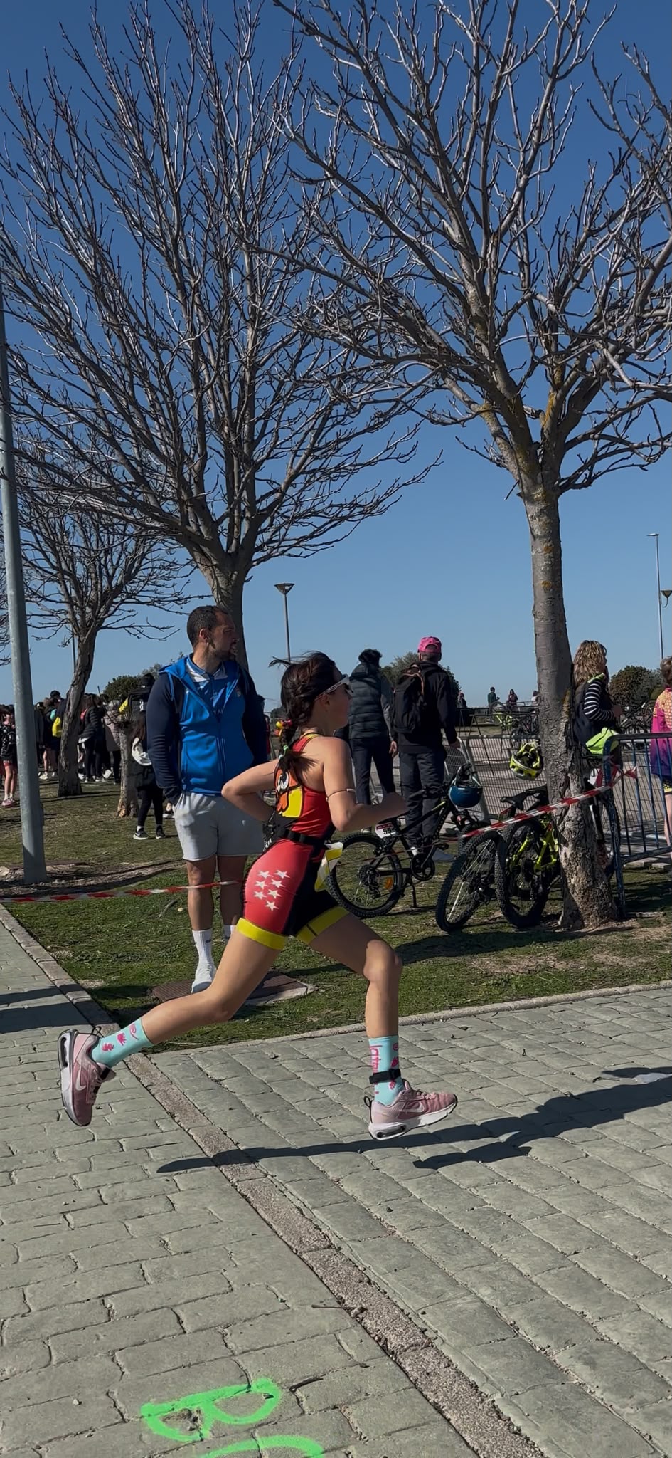 Atleta en carrera individual